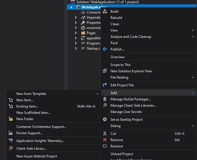 Quick and dirty container with Visual Studio